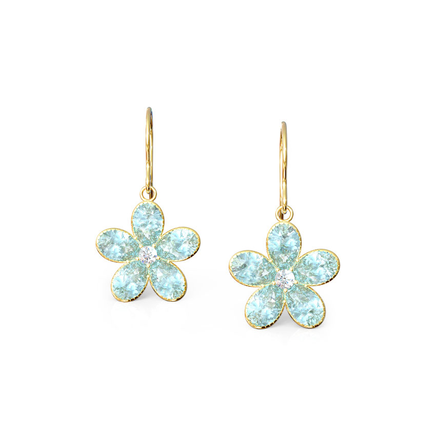 Blue Crush Gemstone Drop Earrings