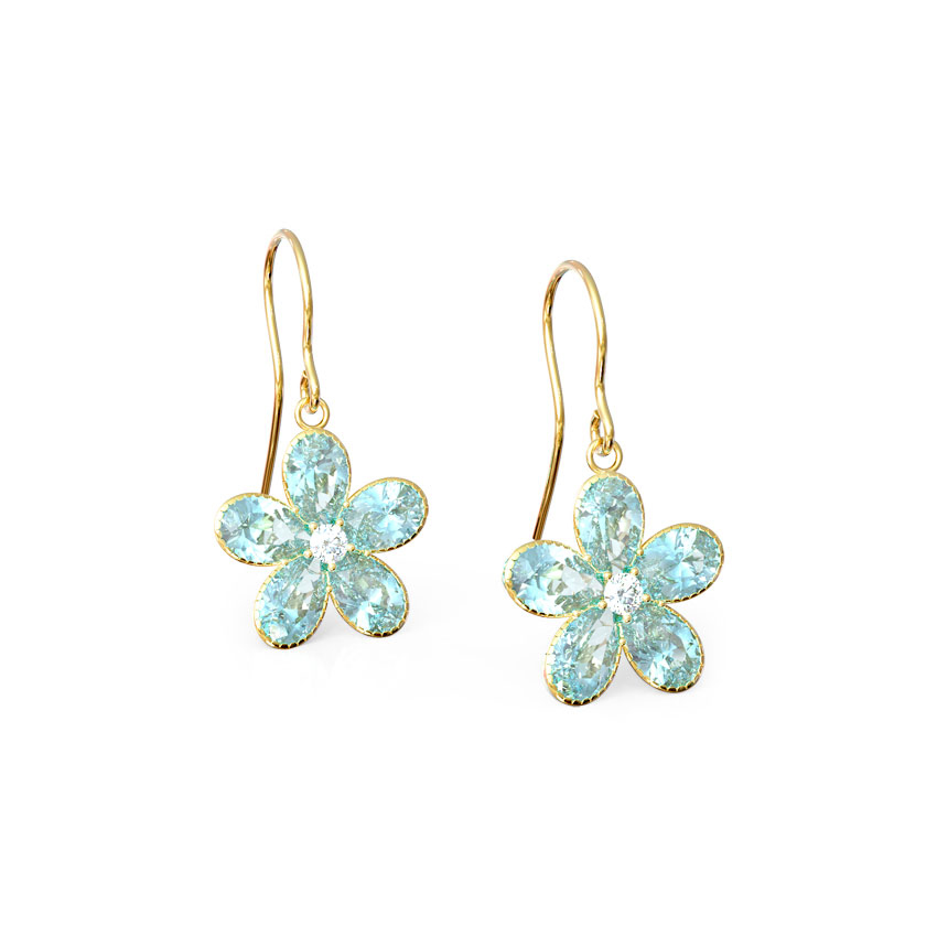 Blue Crush Gemstone Drop Earrings