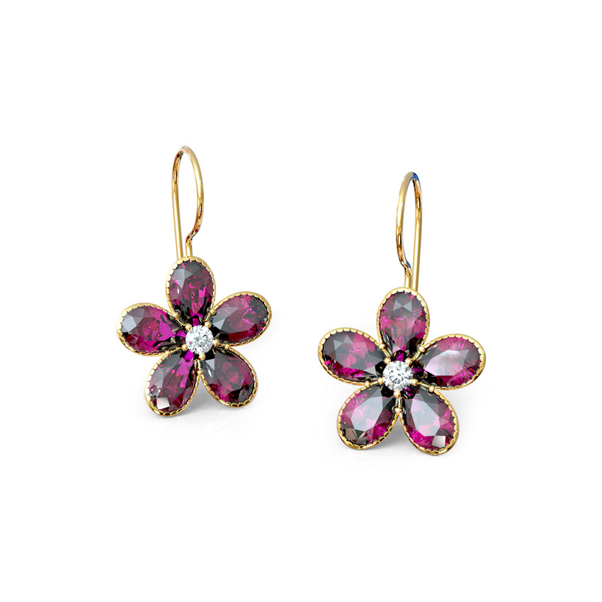 Berry Crush Drop Earrings