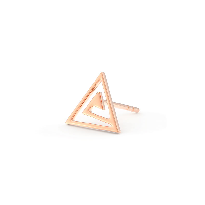 Winston Gold Ear Stud for Men