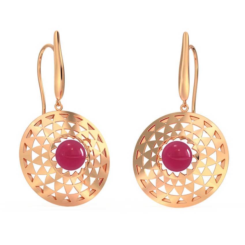 Symmetric Ornate Drop Earrings