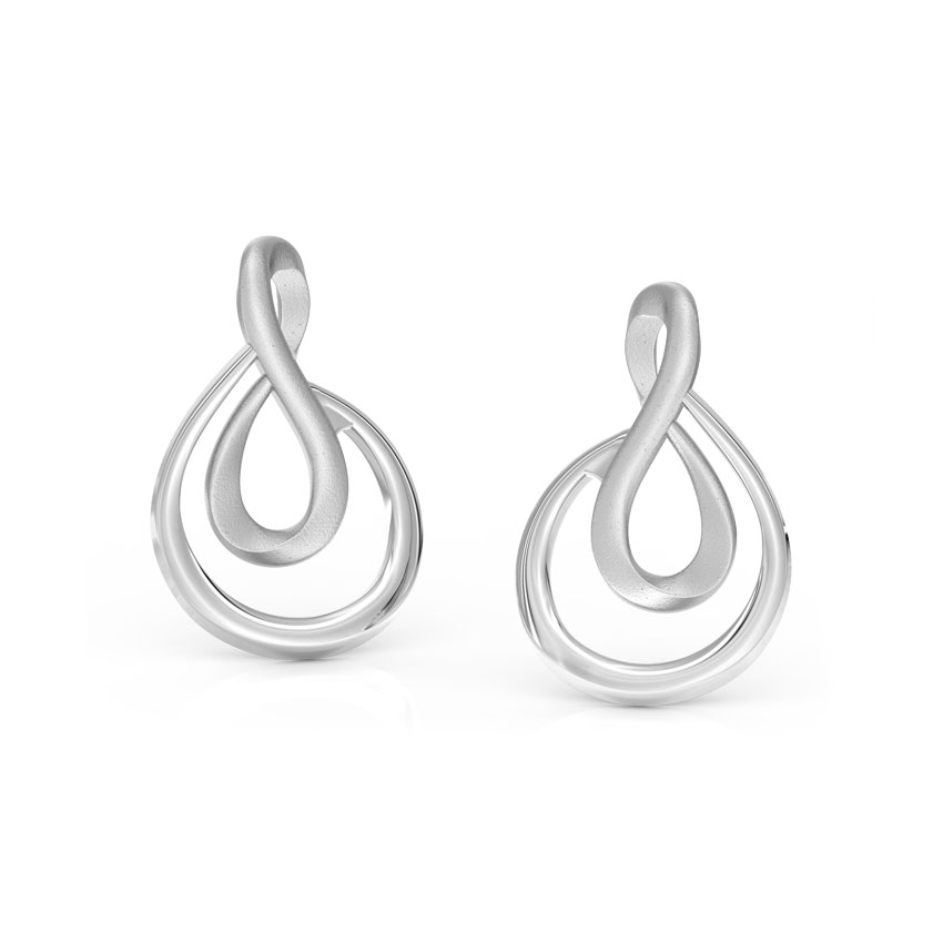Infinity Loop Stud Earrings