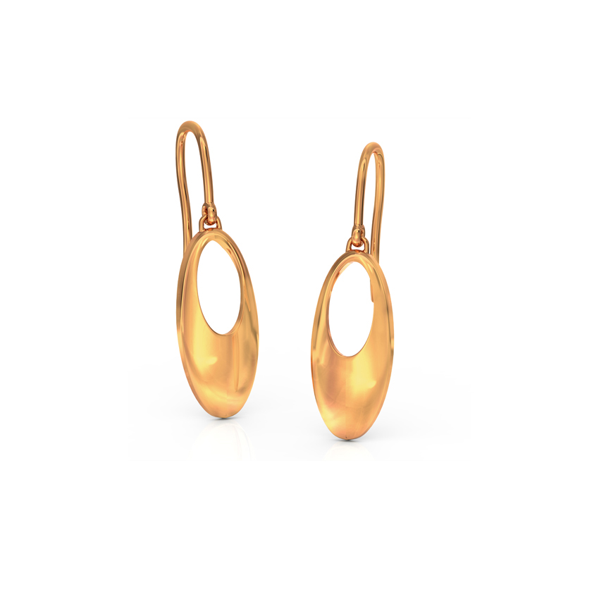 Ovate Drop Earrings