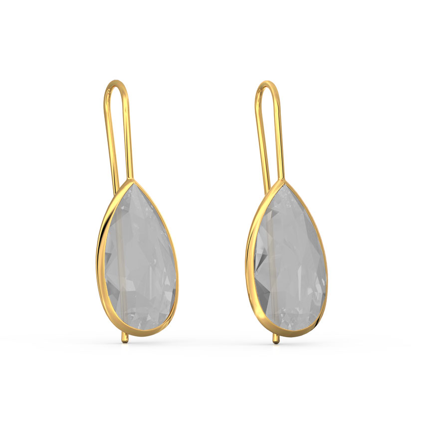 Quartz Drop Earrings