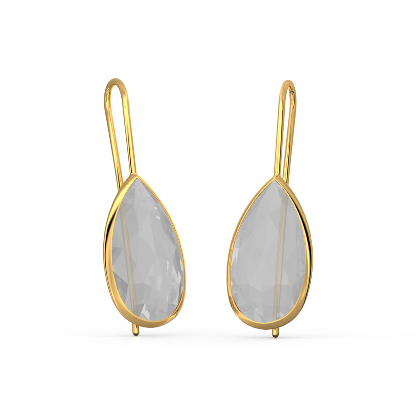 Quartz Gemstone Drop Earrings