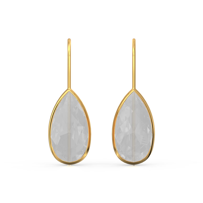 Quartz Gemstone Drop Earrings