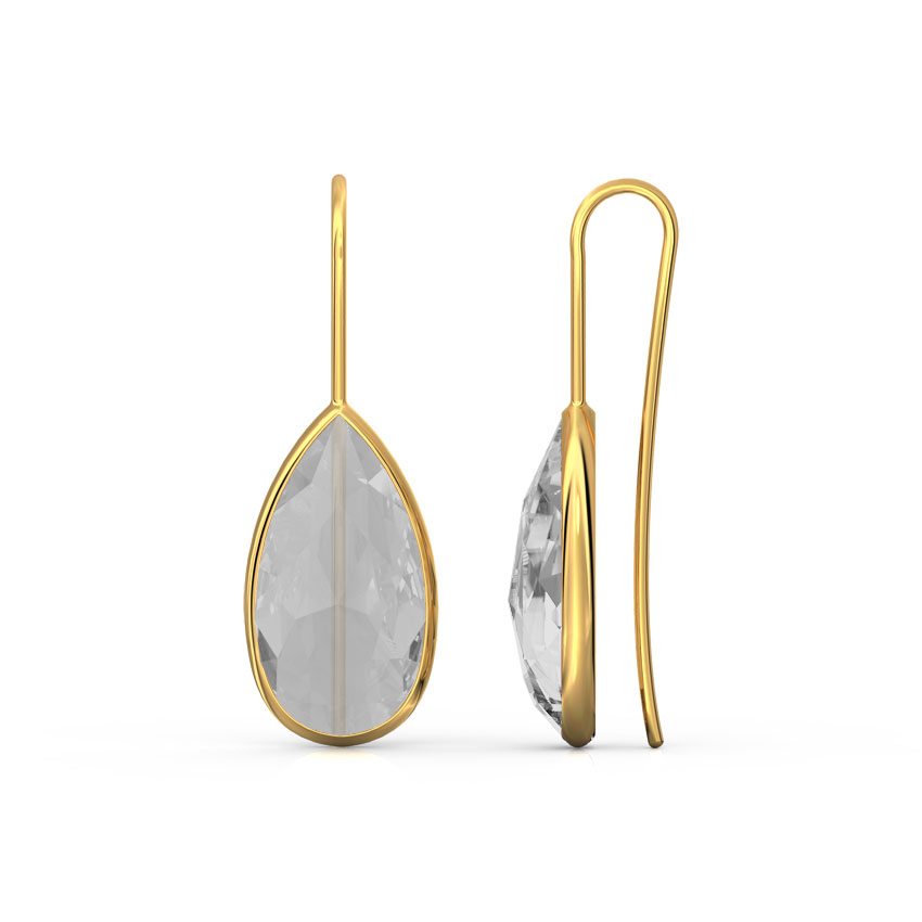 Quartz Gemstone Drop Earrings