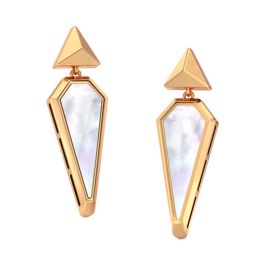 We Mother of Pearl Drop Earrings