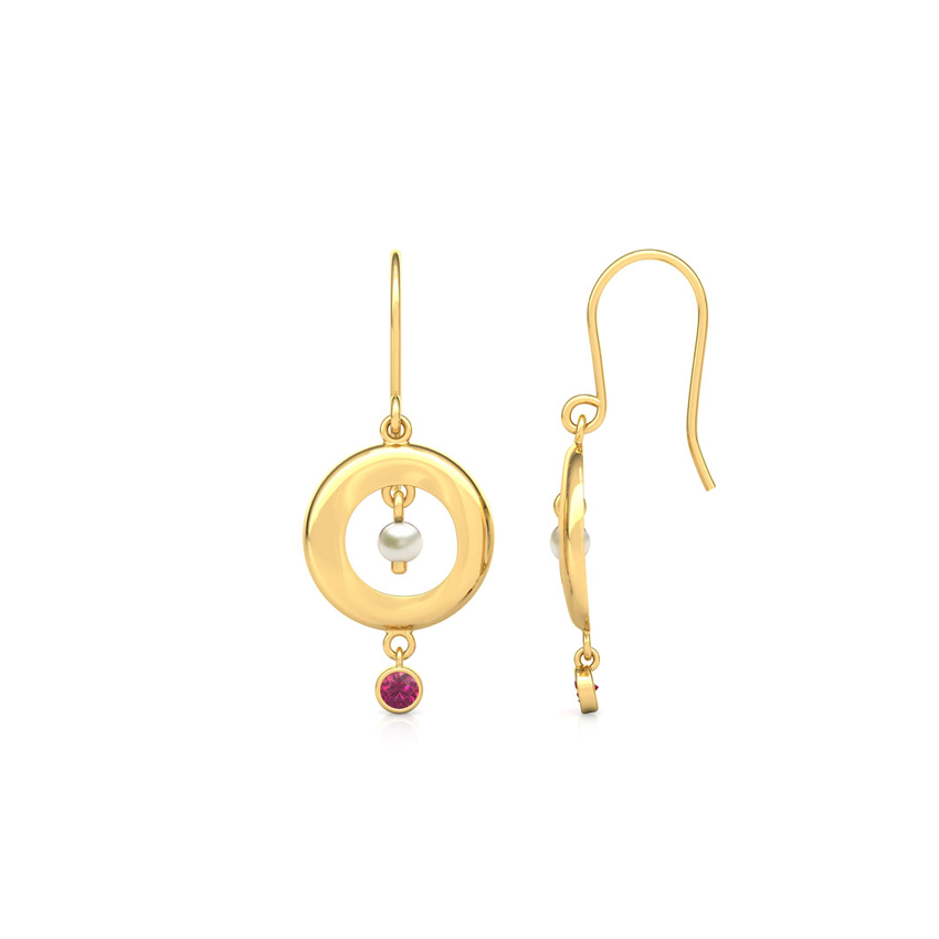 Elsa Encircle Gemstone Drop Earrings Elsa Encircle Gemstone Drop Earrings