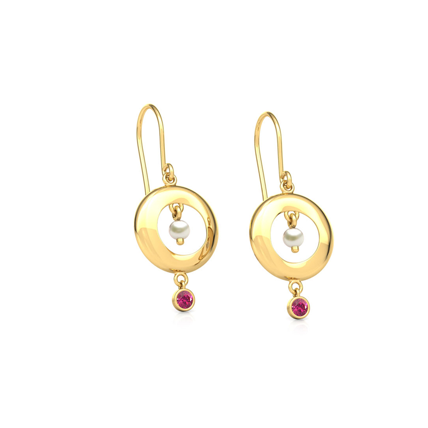 Elsa Encircle Gemstone Drop Earrings Elsa Encircle Gemstone Drop Earrings