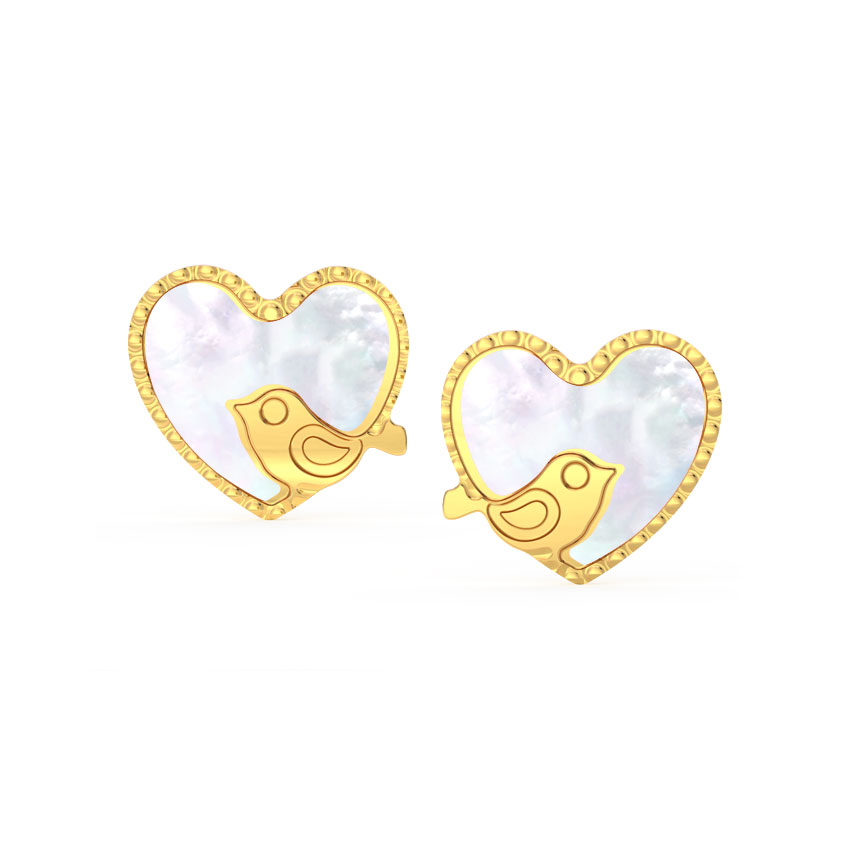 Birdy Gold Stud Earrings Birdy Gold Stud Earrings