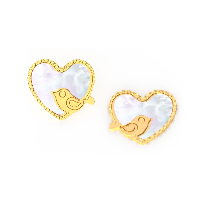 Birdy Gold Stud Earrings Birdy Gold Stud Earrings