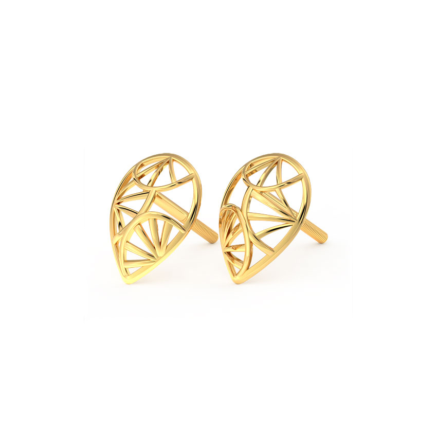 Stark Pear Stud Earrings