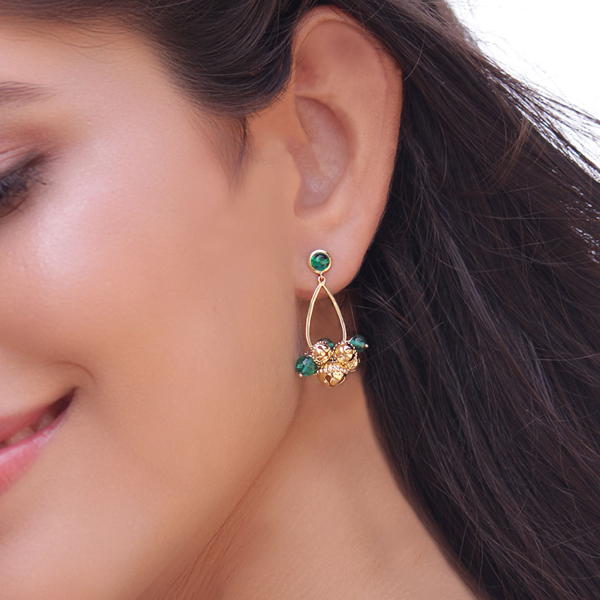 Sharmila Gold Drop Earrings