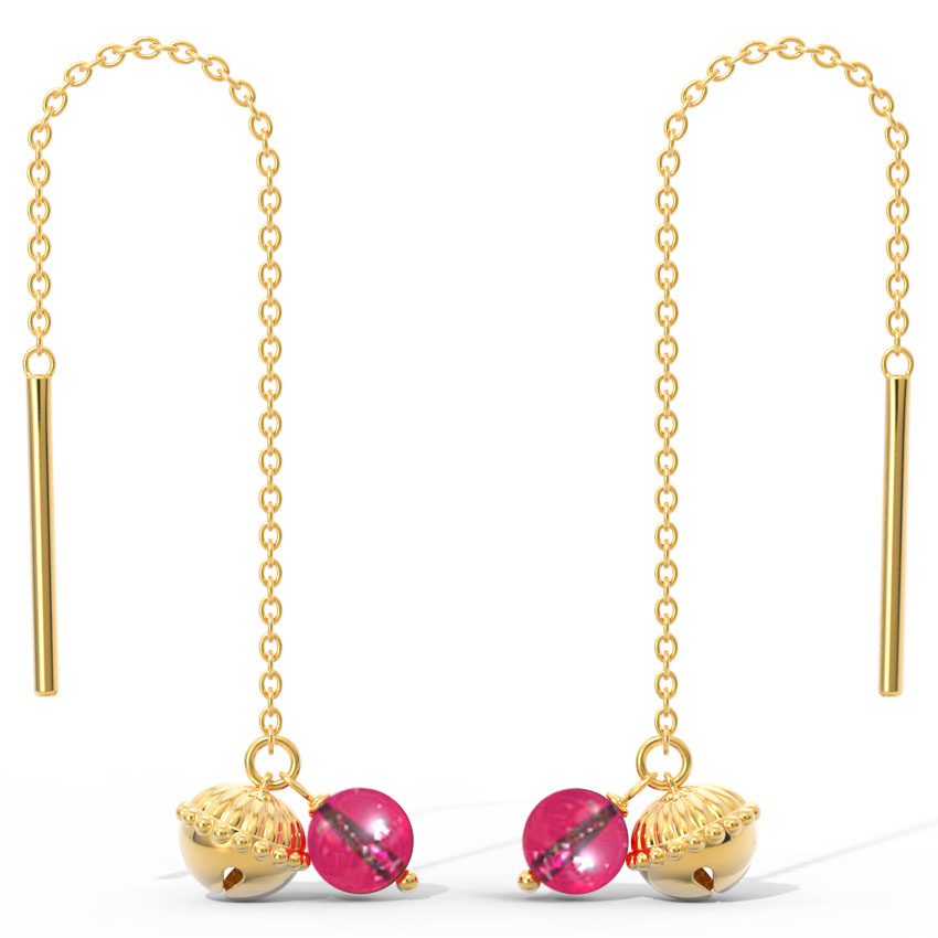 Meenakshi Gemstone Sui Dhaga Earrings