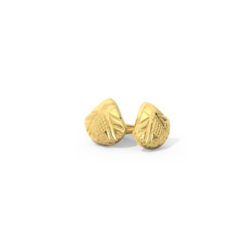 Kavya Classic Gold Stud Earrings