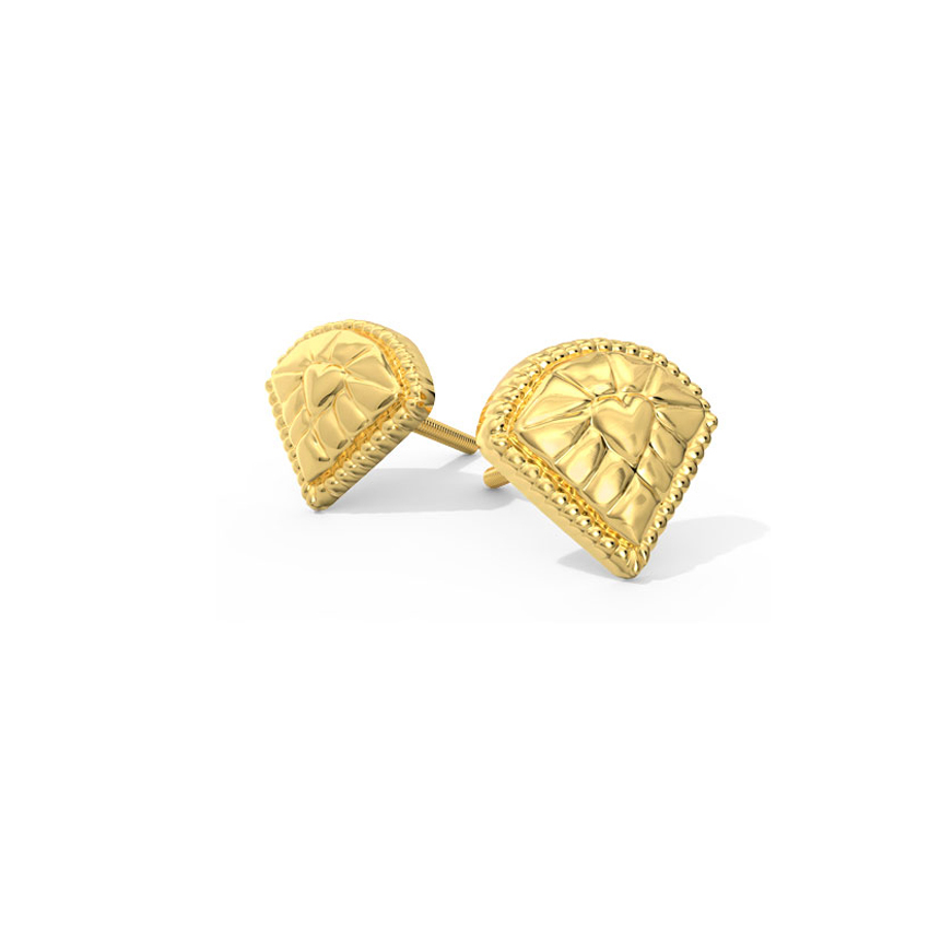 Kiara Classic Gold Stud Earrings