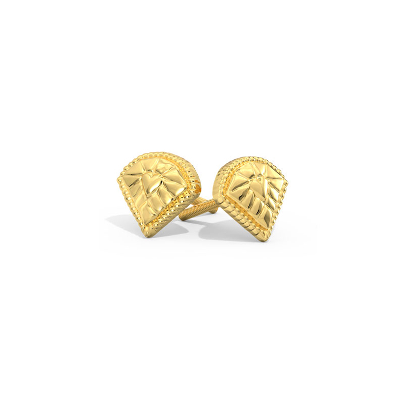 Kiara Classic Gold Stud Earrings