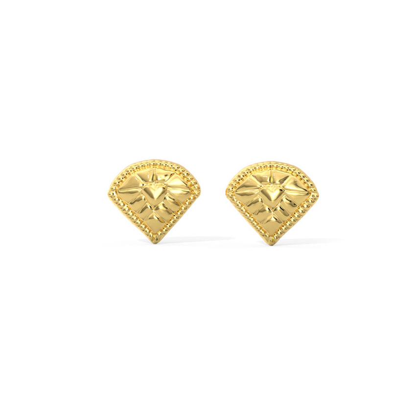 Kiara Classic Gold Stud Earrings