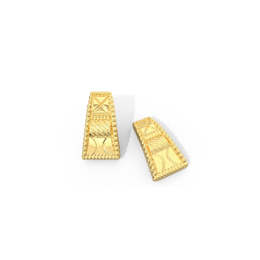 Ratna Arch Gold Stud Earrings Ratna Arch Gold Stud Earrings