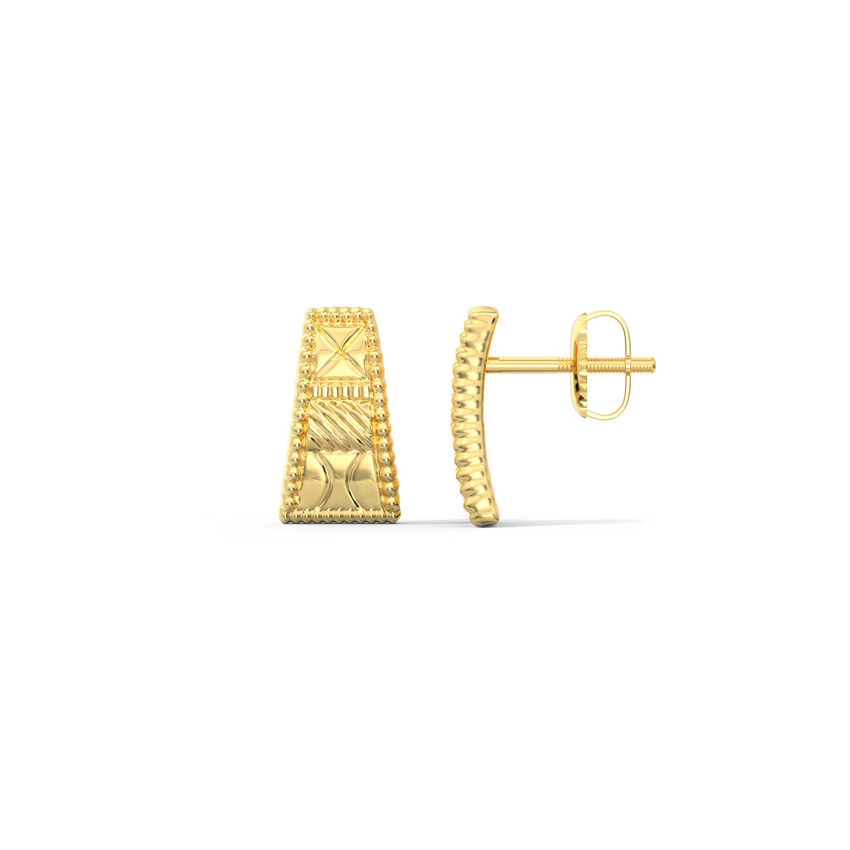 Ratna Arch Gold Stud Earrings Ratna Arch Gold Stud Earrings