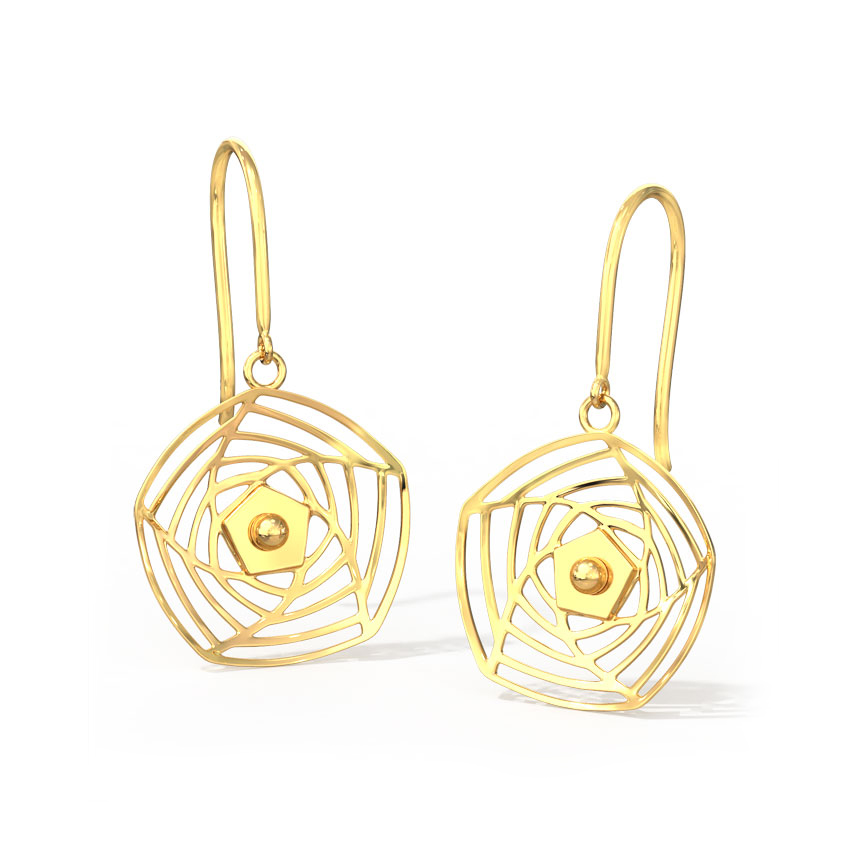 Rosette Cutout Drop Earrings Rosette Cutout Drop Earrings