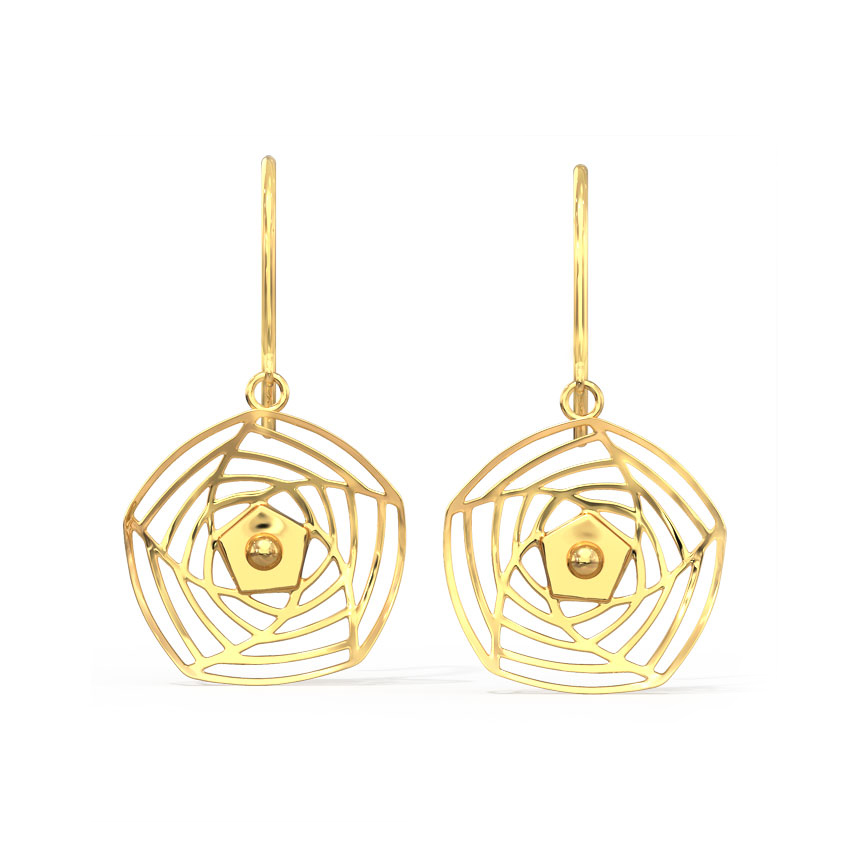 Rosette Cutout Drop Earrings Rosette Cutout Drop Earrings