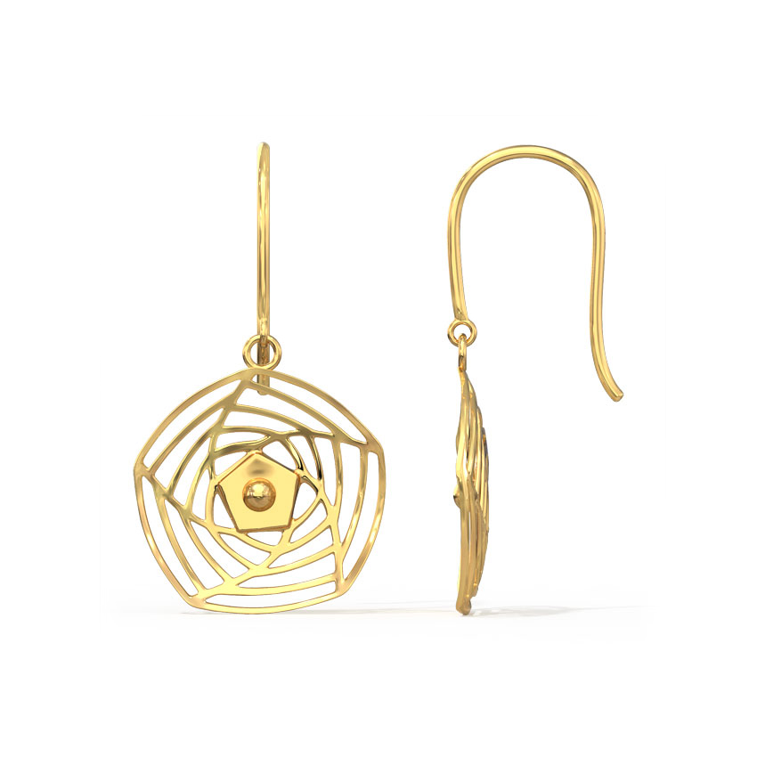 Rosette Cutout Drop Earrings Rosette Cutout Drop Earrings