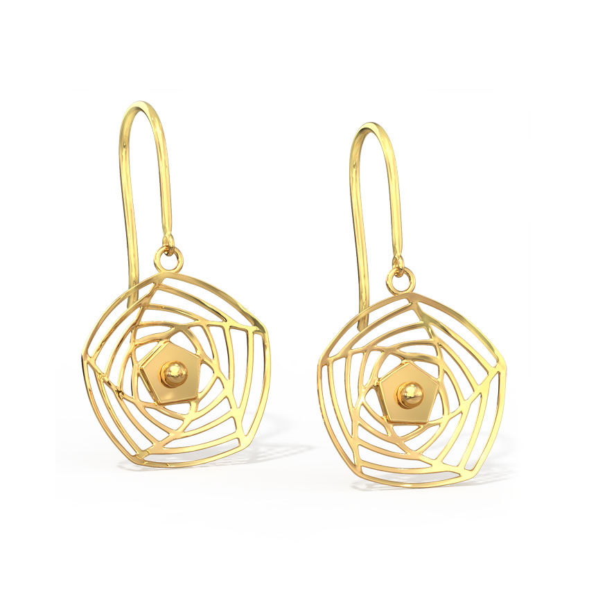 Rosette Cutout Drop Earrings Rosette Cutout Drop Earrings