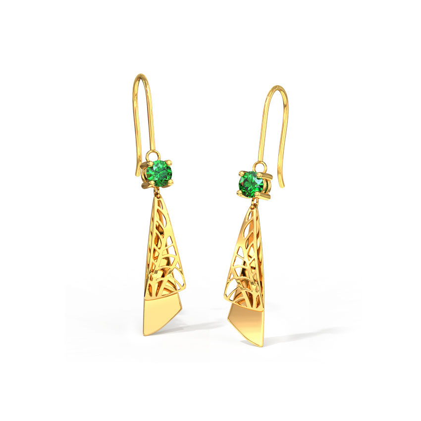 Sleek Cutout Drop Earrings