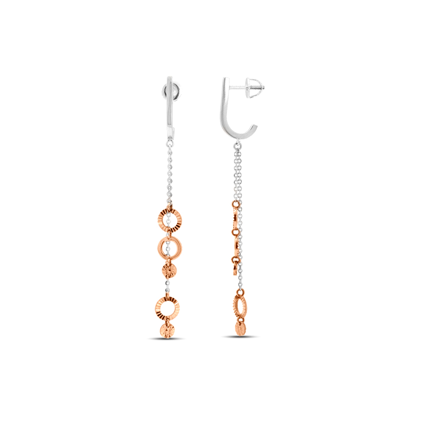 Ultimate Orb Platinum Drop Earrings