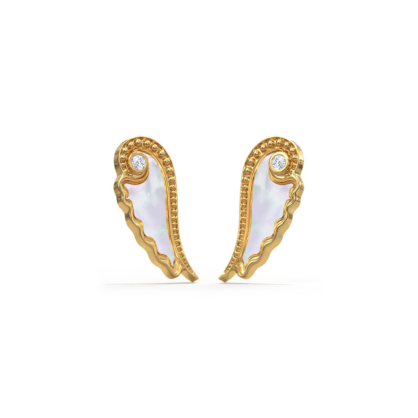 Fairy Mother of Pearl Stud Earrings