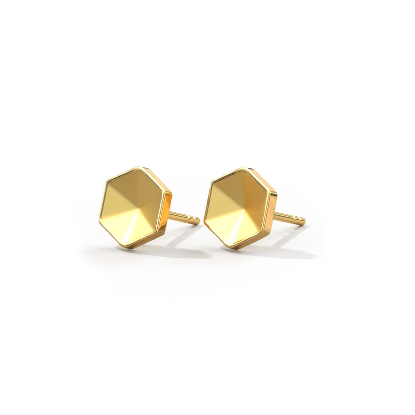 Funky Hexagon Kids' Earrings
