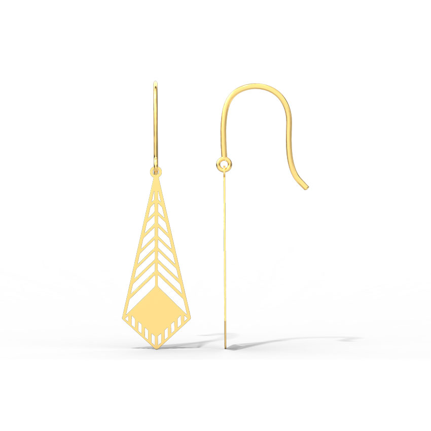 Heidi Cutout Gold Drop Earrings Heidi Cutout Gold Drop Earrings