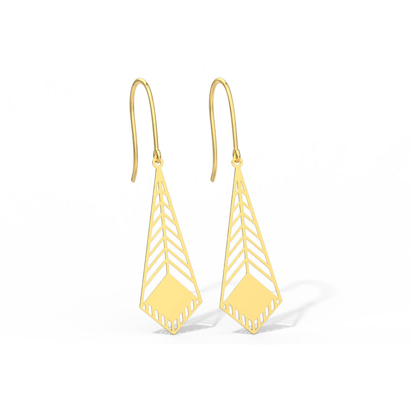 Heidi Cutout Gold Drop Earrings Heidi Cutout Gold Drop Earrings