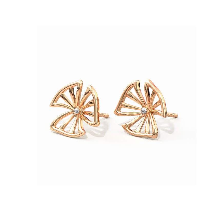 Petite Petal Gold Stud Earrings Petite Petal Gold Stud Earrings