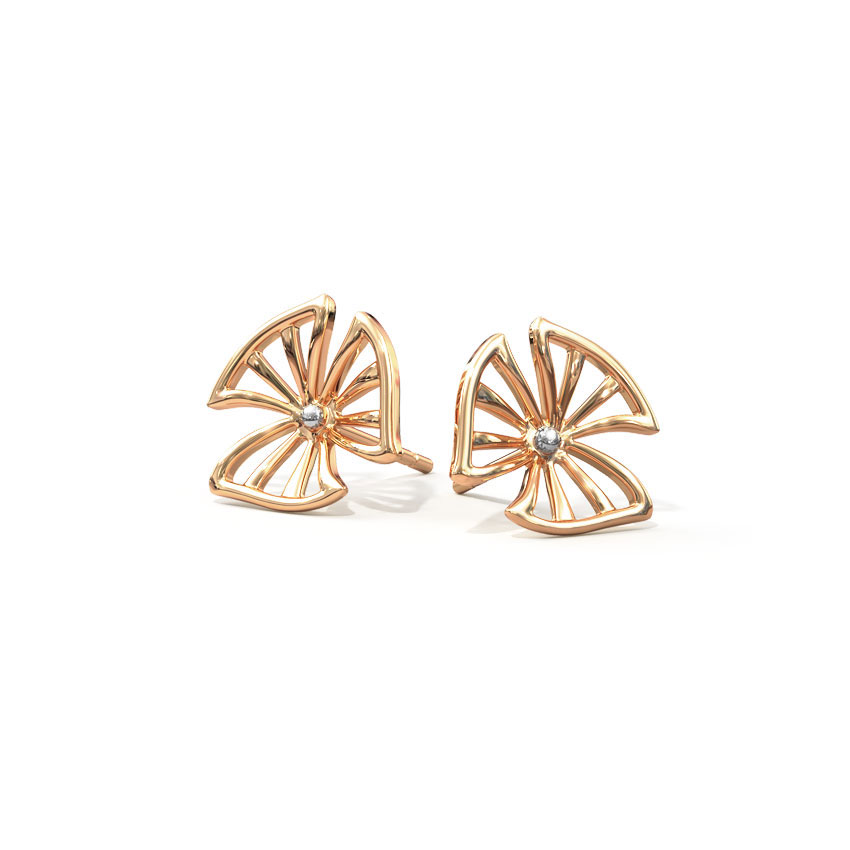 Petite Petal Gold Stud Earrings Petite Petal Gold Stud Earrings