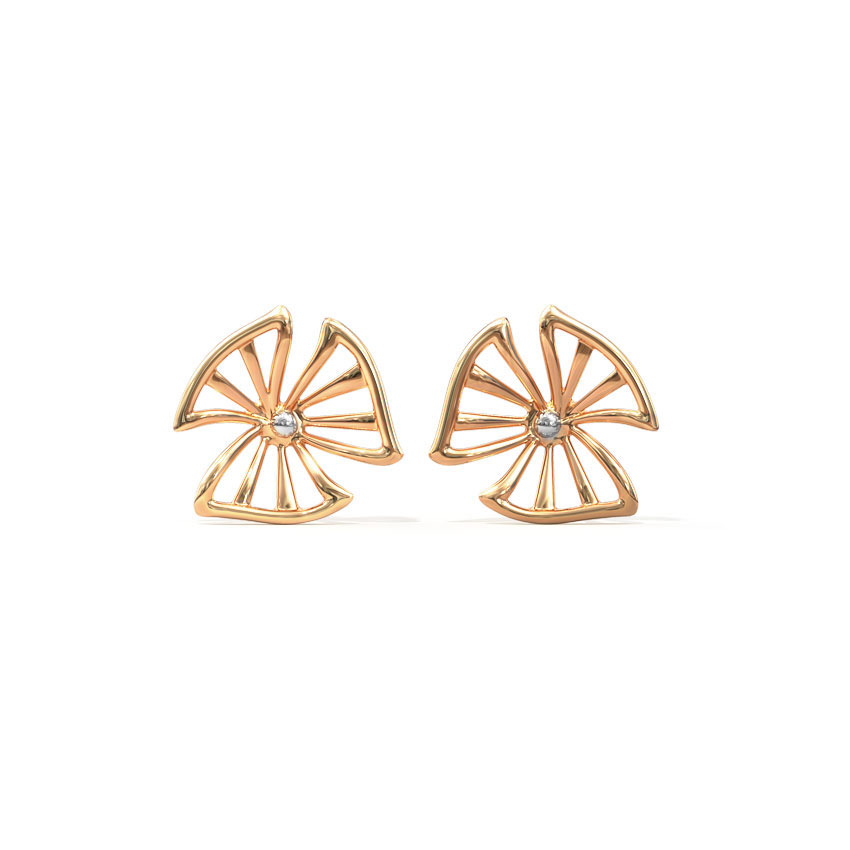 Petite Petal Gold Stud Earrings Petite Petal Gold Stud Earrings
