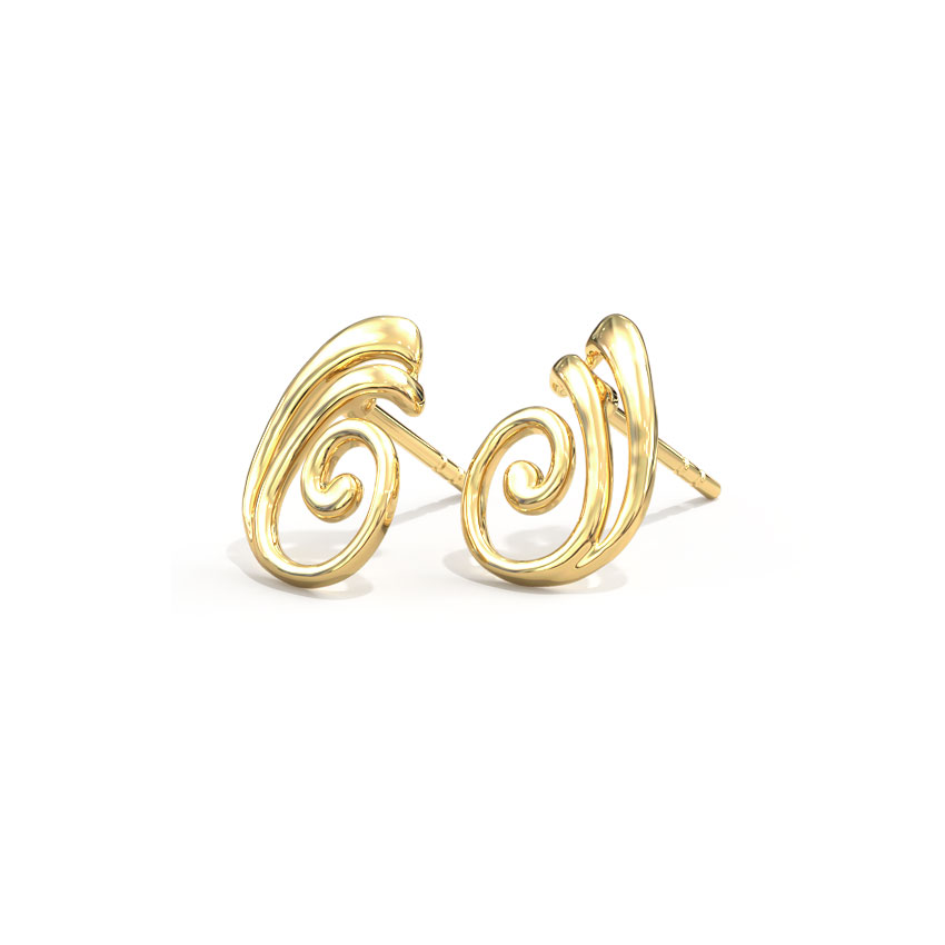 Lucy Gold Stud Earrings Lucy Gold Stud Earrings