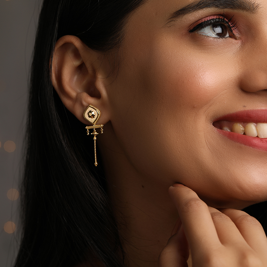 Kalki Gold Drop Earrings