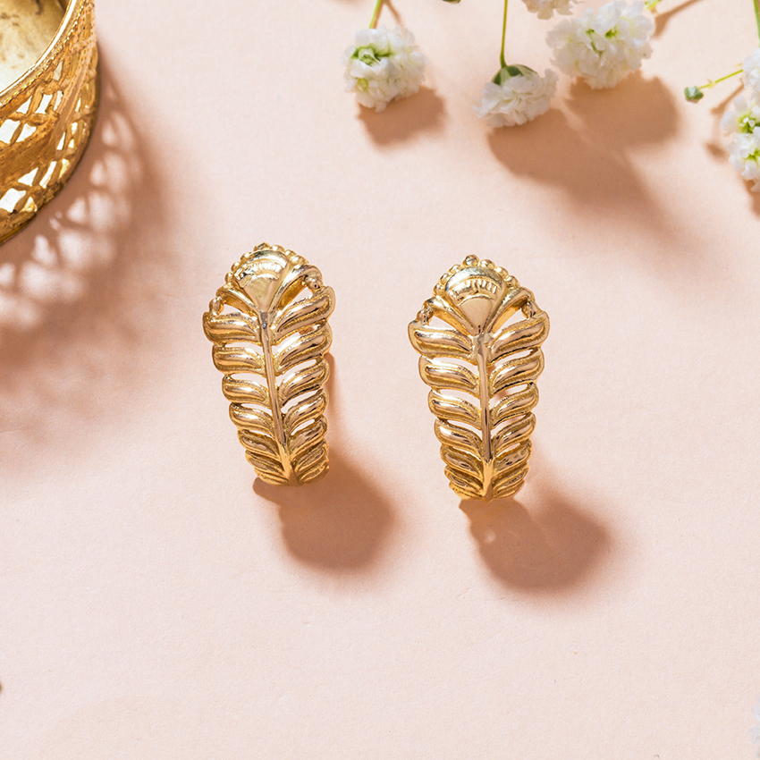 Shravya Gold Hoop Earrings