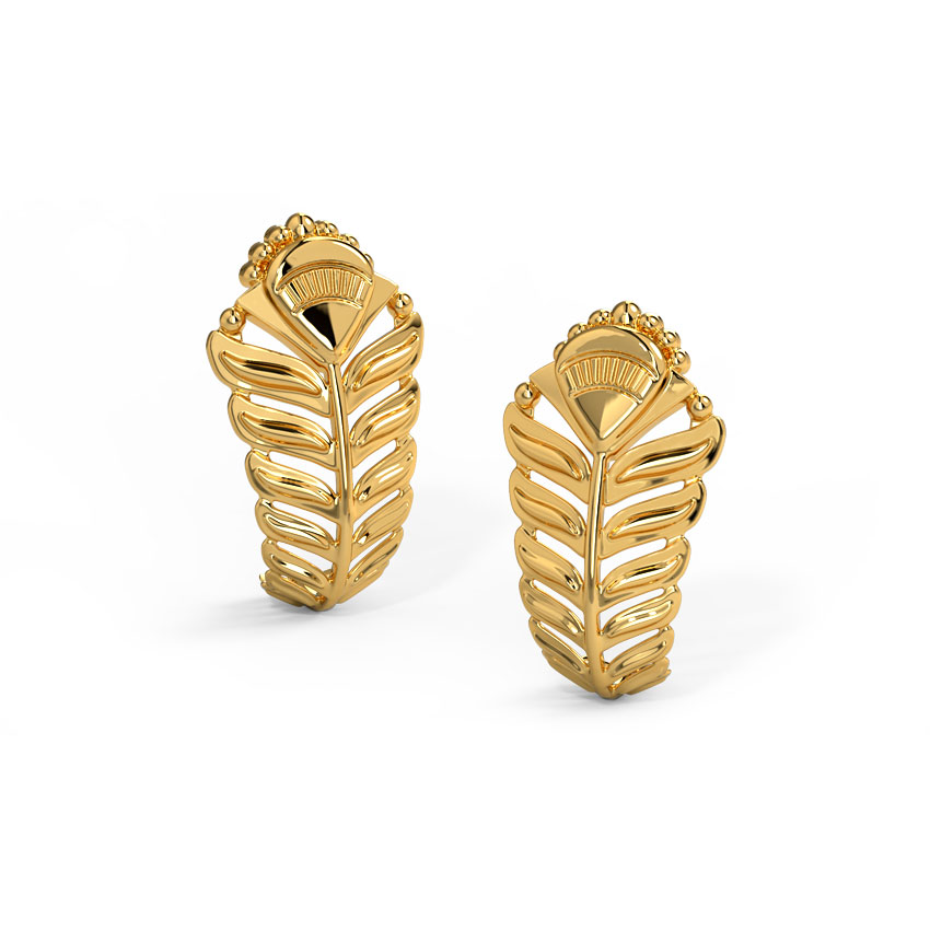 Shravya Gold Hoop Earrings