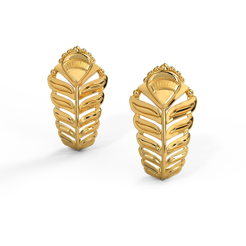 Shravya Gold Hoop Earrings