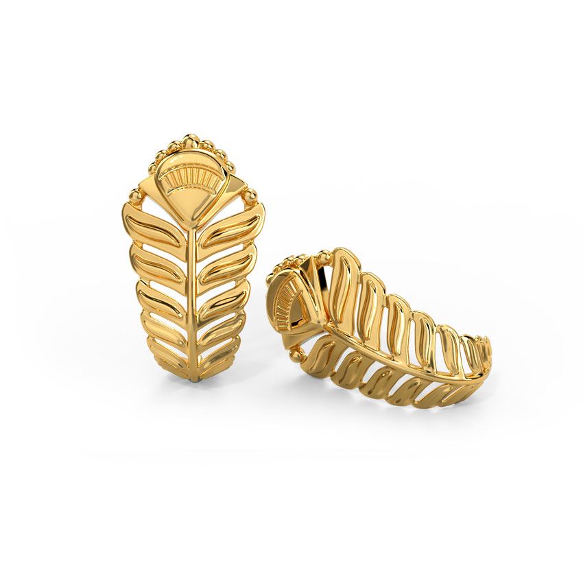 Shravya Gold Hoop Earrings