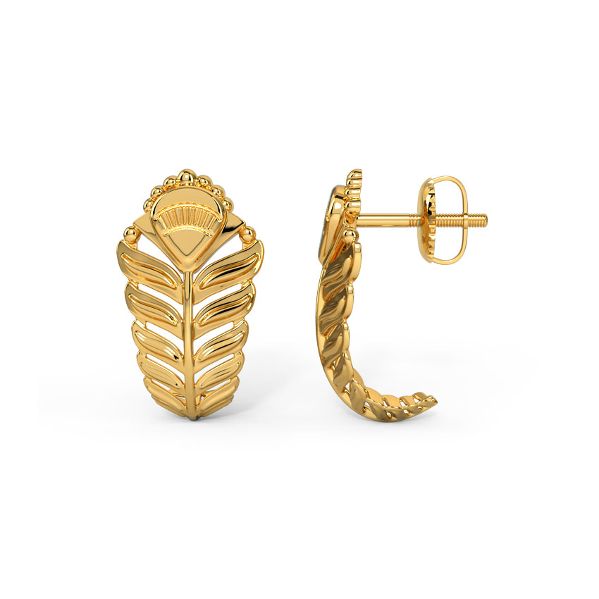 Shravya Gold Hoop Earrings