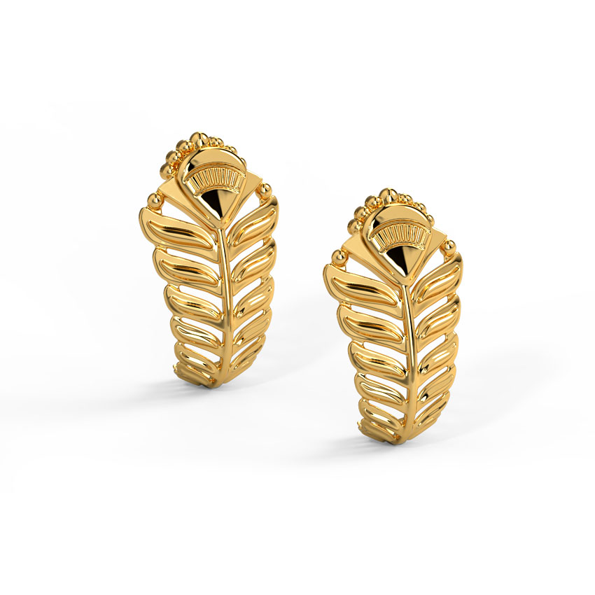 Shravya Gold Hoop Earrings