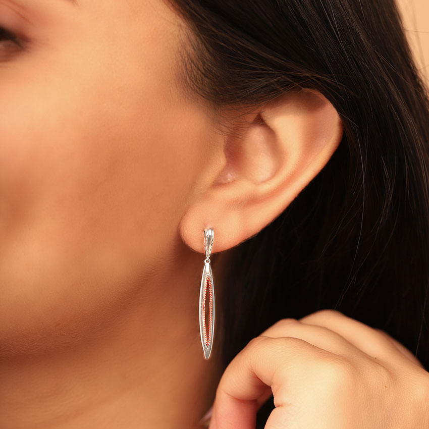 Sleek Marquise Drop Earrings