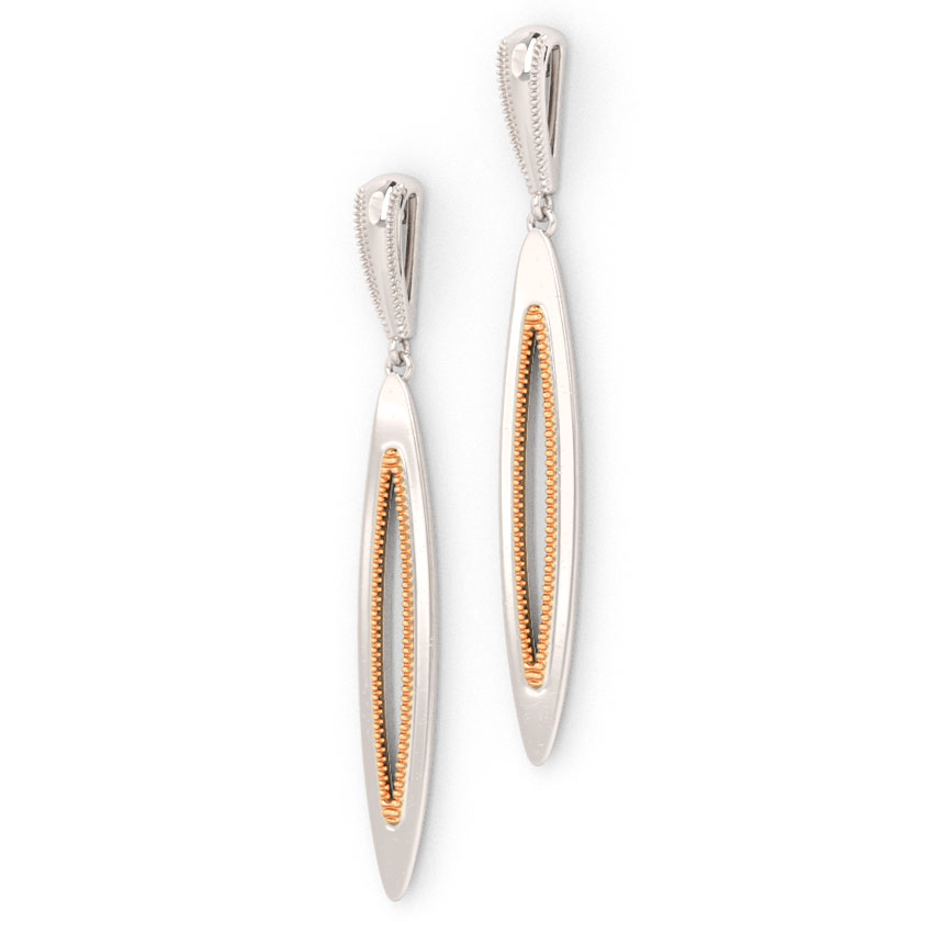 Sleek Marquise Drop Earrings