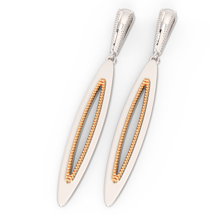 Sleek Marquise Drop Earrings