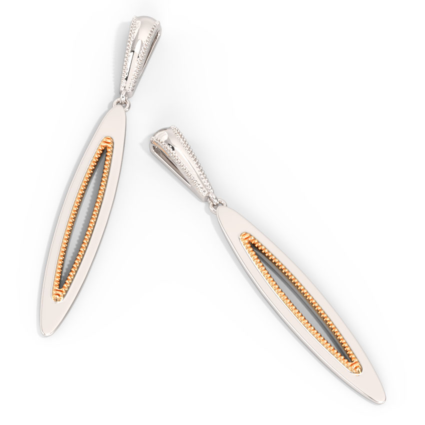 Sleek Marquise Drop Earrings